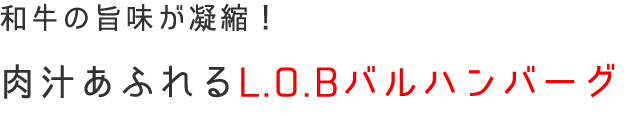 和牛の旨味が凝縮！